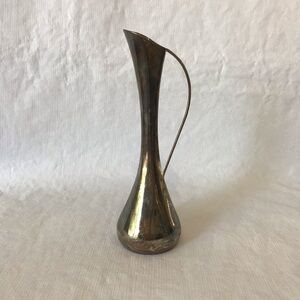 Silver Plated Mid Century Modern Bud Vase
